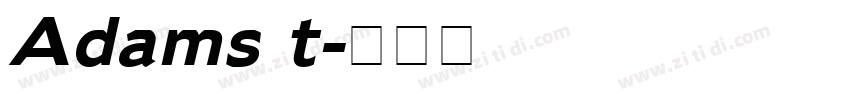 Adams t字体转换